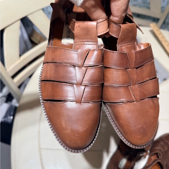 Nordstrom Men's Tan Leather Loafers - Picture 6 of 6